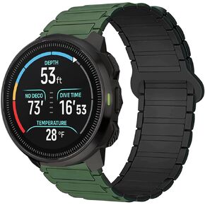 Compatible with SUUNTO OCEAN bands, 20mm, 22mm Silicone Sport Strap Watchband Compatible with SUUNTO OCEAN, RACE, RACE S, VERTICAL, 9 PEAK, 9 PEAK PRO, 5 Peak, 3 Smartwatch