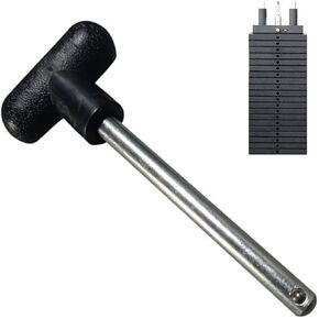 استبدال دبوس مكدس الوزن، دبوس آلة الوزن بمقبض T، دبوس الشد 3/8 قطر 5-1/2 بوصة، مساحة قفل عالمية، دبوس محدد كومة الوزن لمعدات التمارين الرياضية المنزلية in Kuwait