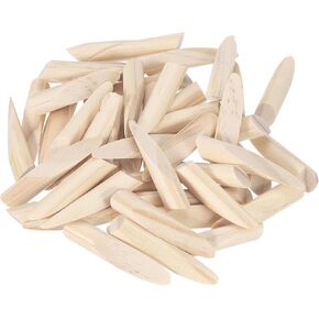 uxcell 100Pcs Pocket Hole Plug, 9.5mm Pocket Hole Jig Solid Pine Wood Plugs Wooden Dowel for Woodworking Tables Chairs Wardrobes DIY Crafting, Wood Color
