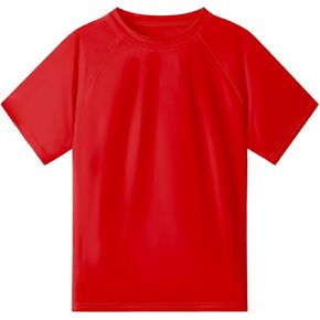 Witwot Boys Rash Guard Shirts Short Sleeve Swim Shirts UPF 50+ Sun Protection T-Shirt for Youth Kids