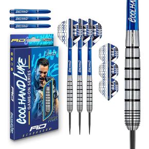 RED DRAGON Game On Professional Player Series Steeltip Darts Set with Dart Flights and Dart Shafts (Stems)