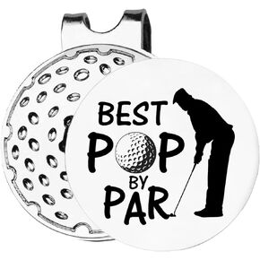 Pop Gifts, Golf Gifts for Pop, Best Pop Golf Ball Marker Gifts, Pop Golf Ball Marker Magnetic Hat Clip, Novelty Golf Gifts for Grandpa Papa Poppy, Pop Gift for Birthday Christmas Father's Day