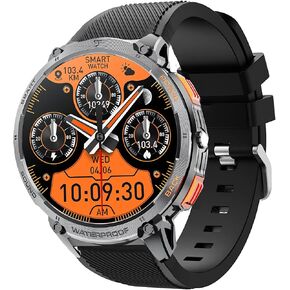 Compatible for Mingwear Military Smart Watch Bands, Sports Silicone Band Strap Replacement Wristband Compatible for Mingwear K68 1.85" Military Smart Watch