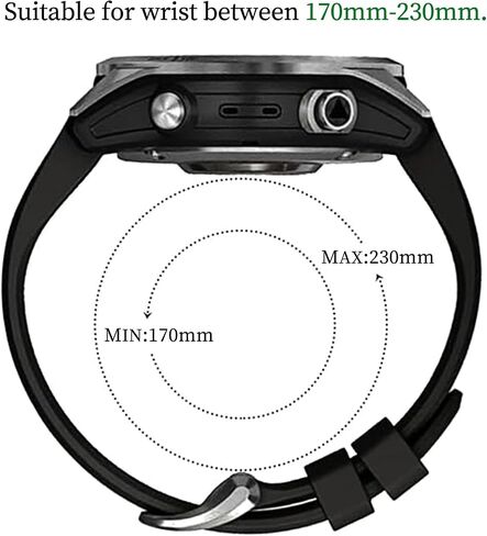 EZMVZKU 22mm Quickfit Sport Band for Garmin Fenix E/Fenix 8 47mm/Fenix 7/7 Pro/6/6 Pro/5/5 Plus,Silicone Watchband Strap for Forerunner 965 955 945/Approach S70 S62/MARQ Adventurer (Gen 2) in Saudi Arabia