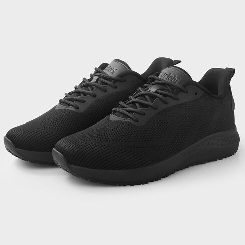 Men's Non Slip Work Shoes Comfortable Slip Resistant Food Service Slip on Shoes Chef Kitchen Restaurant Sneakers Mesh Work Footwear Lightweight Walking Shoes Casual Fashion in Kuwait