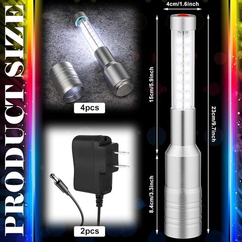 أضواء خدمة الزجاجة LED ستروب باتون ضوء مشرق قابل لإعادة الشحن زجاجة شمبانيا محمولة خفيفة علوية للبار وملهى ليلي وحفلات الزفاف (4) in Kuwait