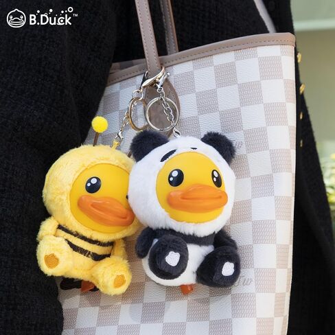 B.DUCK Keychain Plush Pendant Stuffed Animal Cute Decorative Accessory Gift For Handbag Purse Backpack Car Keys in Saudi Arabia