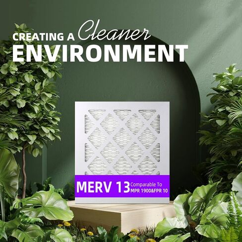 12x24x1 MERV 13 (6 عبوات) فلتر هواء مطوي (الحجم الفعلي: 11.38 بوصة × 23.38 بوصة × 0.75 بوصة) MPR 1900 & FPR 10، مرشحات هواء الفرن in Saudi Arabia