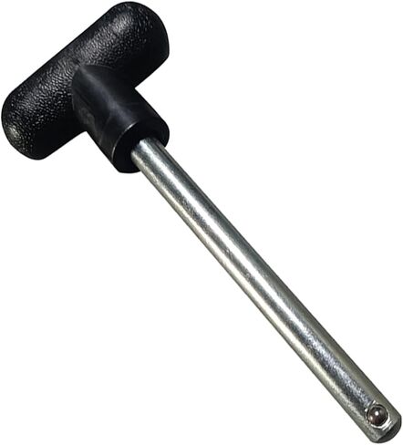 استبدال دبوس مكدس الوزن، دبوس آلة الوزن بمقبض T، دبوس الشد 3/8 قطر 5-1/2 بوصة، مساحة قفل عالمية، دبوس محدد كومة الوزن لمعدات التمارين الرياضية المنزلية in Kuwait