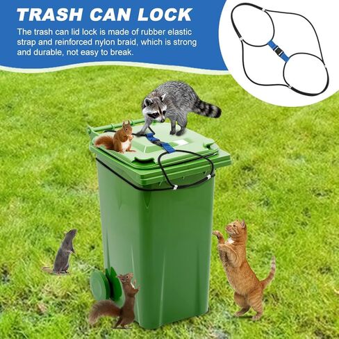 أقفال علبة القمامة ، وقمامة القمامة أقفال لإثبات الراكون ، وقمامة الحبل بنجي يمكن لأقفال للحيوانات ، الدب in Kuwait