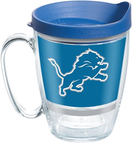 Tervis Made in USA Double Walled NFL Detroit Lions Insulated Tumbler Cup Keeps Drinks Cold & Hot, 16oz Mug, Legend in Saudi Arabia