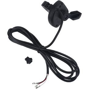 Yosoo Left Right Hand Ebike Thumb Throttle, Black Plastic Thumb Throttle Speed Control with Wire Holder for E-Bike Electric Bike Scooter