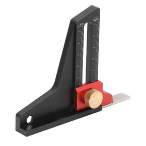 Woodworking Height Gauge Depth Ruler, Aluminum Alloy Handy Tool for Saw Table Measurement