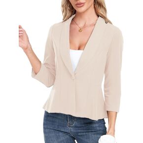 MINTLIMIT Womens Blazer Suit Jackets Dressy 3/4 Sleeve Blazer Casual Business Blazer for Work 2024 in Saudi Arabia