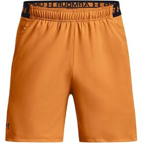 UNDER ARMOUR Men's UA Vanish Woven 6"" Shorts, XX-Large, Honey Orange / Black