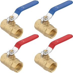 [4 Pieces] Lingmfg 3/4" NPT Thread Ball Valve Shut Off Valve LING-BV1-3/4FNPT-4