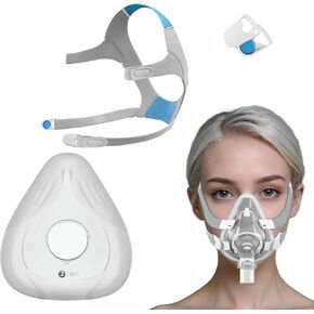 Serene Care 1 Replacement Cushion (L) + 1 Replacement Headgear F20 (L) for AirFit F20 (Large) - Snug & Reliable Seal & Comfort Fit Combo - Replacement Supplies (Headgear and Cushion ONLY)