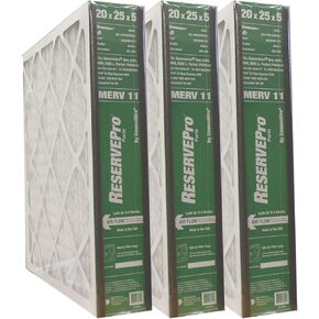 GeneralAire # 4551 for 4501 ReservePro 20x25x5 furnace filter, Actual Size:19 5/8" x 24 3/16" x 4 15/16" - Case of 3 Filters