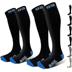 SB SOX 2-Pair Merino Wool Ski Socks for Men & Women - Knee-High Socks for Winter - Warmth and Comfort for All-Day Wear