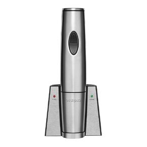 Waring Commercial WWO120 Portable Electric Wine Bottle Opener with Recharging Station,Silver