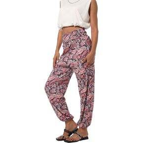 Women’s Boho Pants, High Waist Harem Yoga Trousers Bohemian Casual Clothes with Pockets