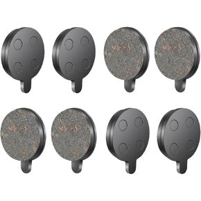 Ebike Disc Brake Pads，4 Pairs for 10 Inch Tires of Mini Ebike Brake Pads Replacement L:18.6mm W:4mm H:22.5mm Electric Scooter Brake Pads Semi Metal Brake Pads Ebike Pads for 10 Inch Electric Scooter