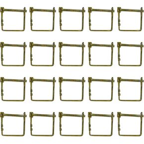 Buyers Products 66063 Yellow Zinc Plated Snapper Pin, 1/4 Inch Diameter, 2-1/2 Inch Useable Length, 1-3/4 Inch Clearance, Pack of 20, Single Assembly Cotter and Pin