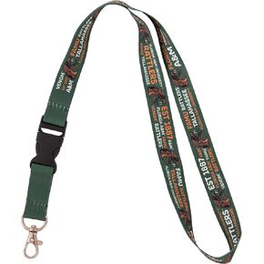 Desert Cactus Florida A&M University Lanyard FAMU Rattlers Car Keys ID Badge Holder Keychain Detachable Breakaway Snap Buckle (HBCU Pattern)