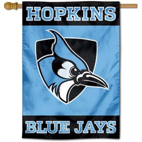College Flags & Banners Co. Johns Hopkins Blue Jays Double Sided and Two Sided House Flag