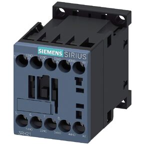 Siemens 3RH2131-1AK60 4 Pole 10 AMP Control Relay with 3 N.O. and 1 N.C. Contacts and a 120 Volt AC Coil - Screw Terminals