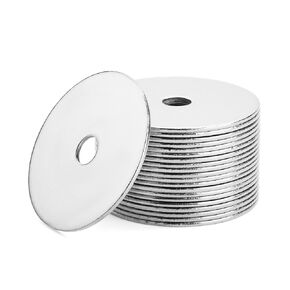 Bates- Fender Washers, 1/4"x1-1/2", 50 pcs Stainless Steel, 1/4 Fender Washer, 1/4 Flat Washer, 1/4 Washers Flat Washer, 1/4 Stainless Steel Flat Washers, Large Washers, Stainless Steel Fender Washers