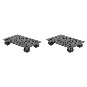 Gantry Plate, Pack of 2 Aluminum High Strength Gantry Board Black Anodized Treatment 3D Printer Linear Universal Guide for Milling Machine Gear Shaping Machine Drilling Machine