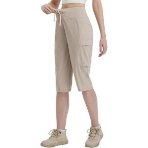 BALEAF 15'' Long Shorts for Women Hiking Knee Length Quick Dry Cargo Capri Pants Bermuda Stretchy Lightweight in Kuwait