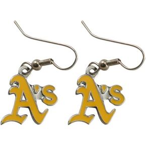 Oakland Athletics Ladies Team Logo Dangle Earrings