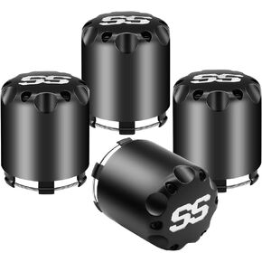 Golf Cart ITP SS Wheel Center Hub Cap for Club Car EZGO Yamaha Golf Cart with 8" 10" 12" Wheels,Push in Style Black Center Cap Cover -Set of 4