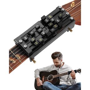 Guitar Chord Presser, Guitar Chord Helper for Acoustic Guitar, Guitar Aid Chords Trainer for Beginners and Arthritis Player, Proving Easy Finger Relief & Extensive Chord Practice