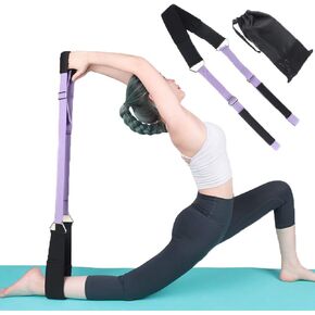 Yoga Stretching Strap, Improve Body Flexibility Stretch Strap Backbend Assist Trainer, Adjustable Leg Stretcher Home Gym Equipment for Pilates Splits Ballet Cheerleading Gymnastics Rehab