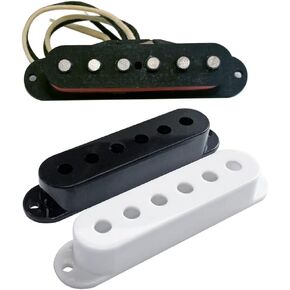 Habanero by Grover Jackson Serrano Boutique Single Coil Neck Pickup with Black & White Covers - 52 mm Pole Spacing