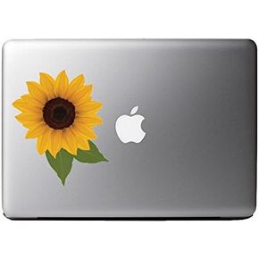 Colorful Super Sunflower - 5 inch Vinyl Decal for 13 inch MacBook