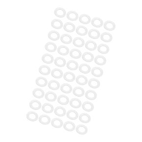 Nylon Flat Washers - 50 Packs Flat Washers Assortment Kits Fits for Screw and Bolts - M18 x 27mm x 1mm Clear