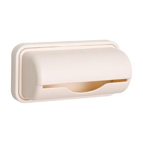 Beige Plastic Trash Bag Dispenser Roll Holder, Trash Bag Holder Dispenser, Kitchen Storage and Organization Accessories, Kitchen Trash Cans
