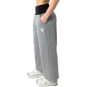 Elektrik Women's Joggers Pants High-Waist Soft Cotton Fleece Athletic Wide Leg Lounge Sweatpants for Workout, Yoga, Running