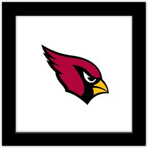 Trends International Gallery Pops NFL Arizona Cardinals - Primary Mark Wall Art Wall Poster, 12" x 12", Black Framed Version