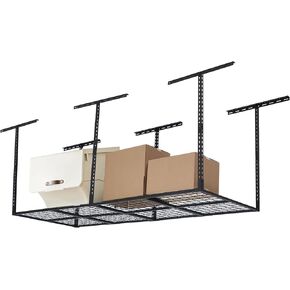 Garage Ceiling Storage Racks - Heavy Duty, 96'' * 36'', Adjustable Cold Rolled Steel Racks.