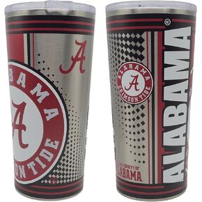 boelter brands NCAA Hero Digital Stainless Steel Vacuum Insulated 20oz Ultra Travel Tumbler (Alabama Crimson Tide)
