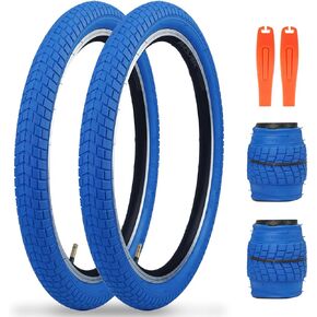 MEGHNA Bike Tire 20 x 2.125 inch Mountain Bike Tire with Tire Lever (57-406) Foldable Tire Replacement for Mountain Bike BMX Kids Bike Cruiser Bike