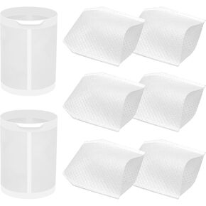 8 packs Cloth Vacuum Filters Compatible with Makita Cordless Vacuums Models XLC02ZB,XLC02ZW,XLC02RB1W,XLC02R1B,LC01Z,BCL180W（6+2）