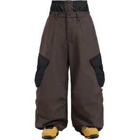 GSOU SNOW Baggy Snow Pants Women Men Baggy Snowboard Pants Cargo Winterproof Ski Pants Waterproof Loose Winter Warm Insulated