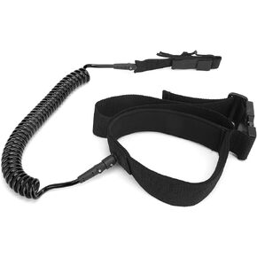 Safety Board Leash, Comfortable Surfboard Leash Surfing Safety Waist Rope Replacement for Surfboard Leash for Stand Paddle Boards(Black)