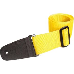 Henry Heller HPOLM-YEL 2-Inch Wide Vegan Nylon Guitar Strap - Yellow